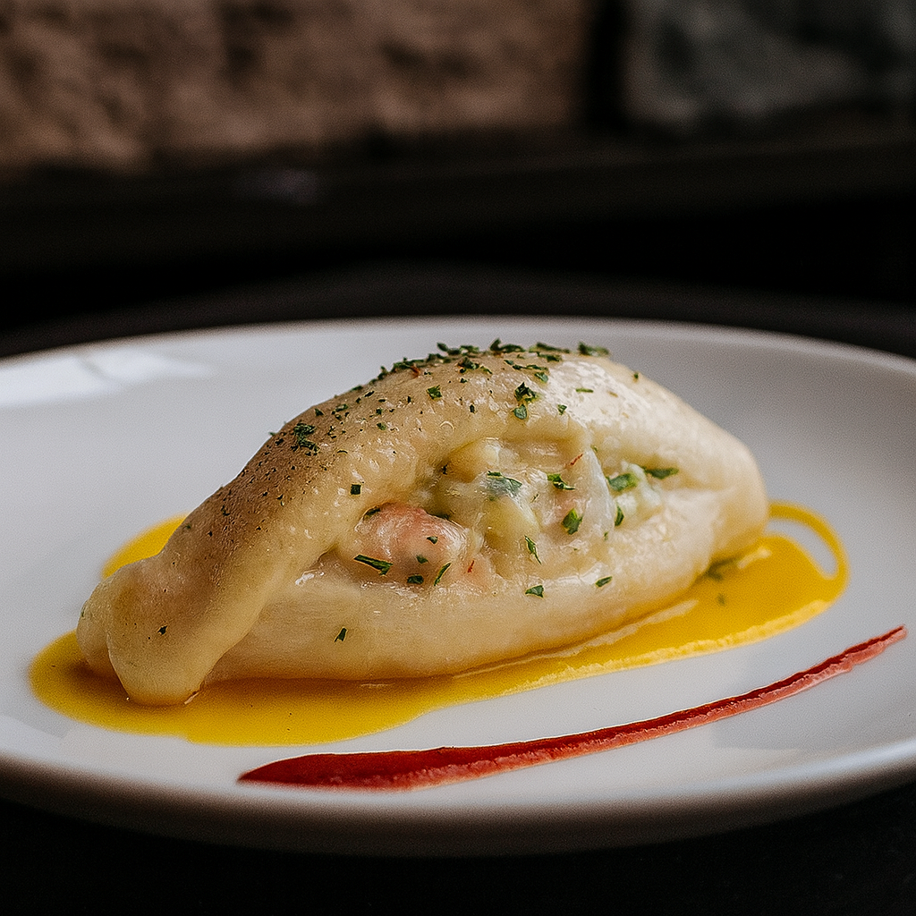 Sole farcie aux crevettes à l’ail et fines herbes – Demi-boîte (5 x 160 g)