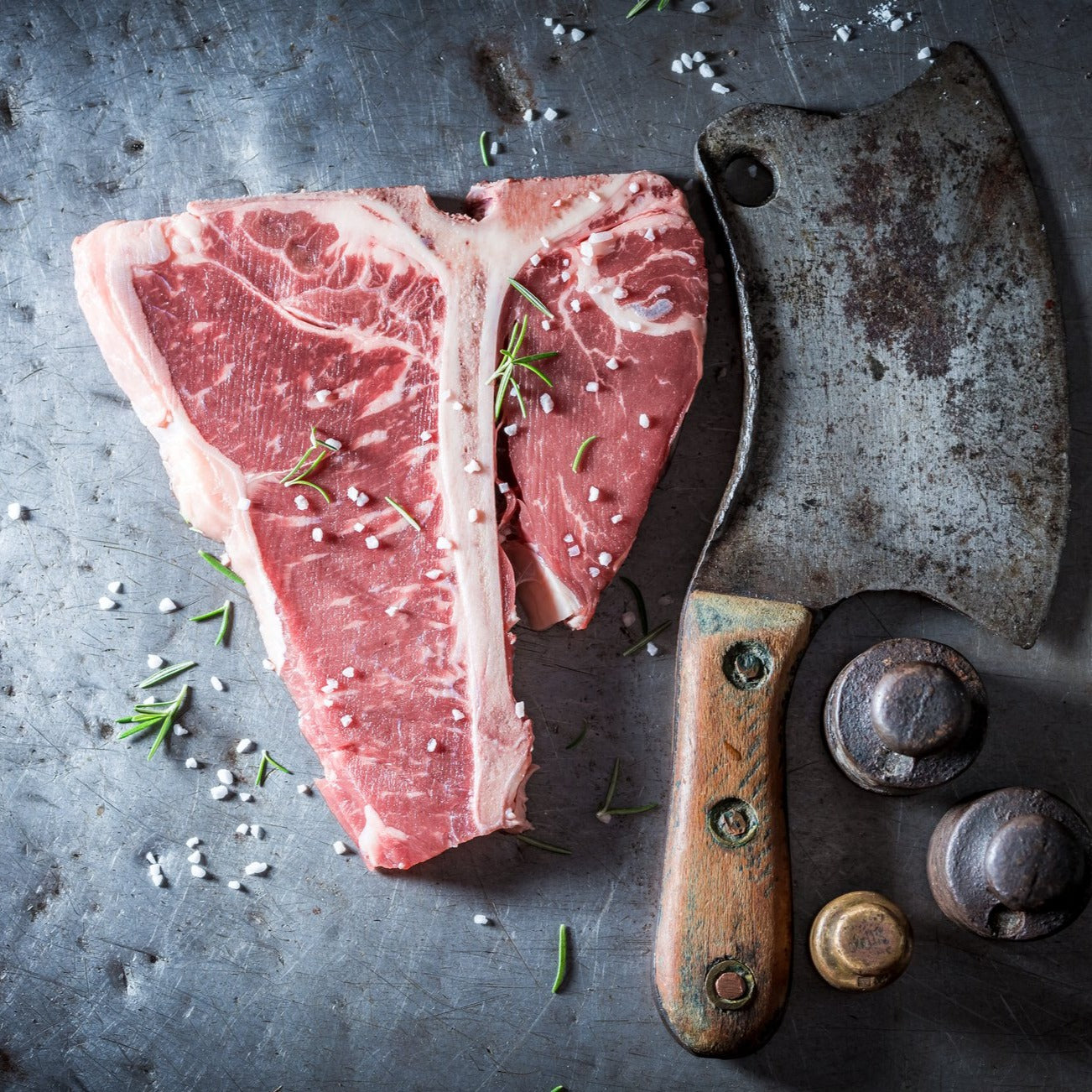 Bifteck d'aloyau ( t-bone ) 6 portions de 16 oz Black Angus AAA - VitaMenu