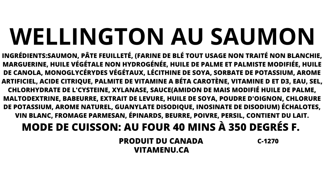 Saumon Wellington / 10 portions - VitaMenu