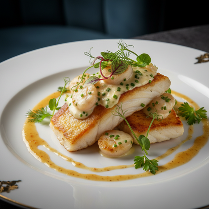 ROUSETTE DE NOUVELLE ZELANDE FARCI A LA COQUILLE SAINT JACQUES