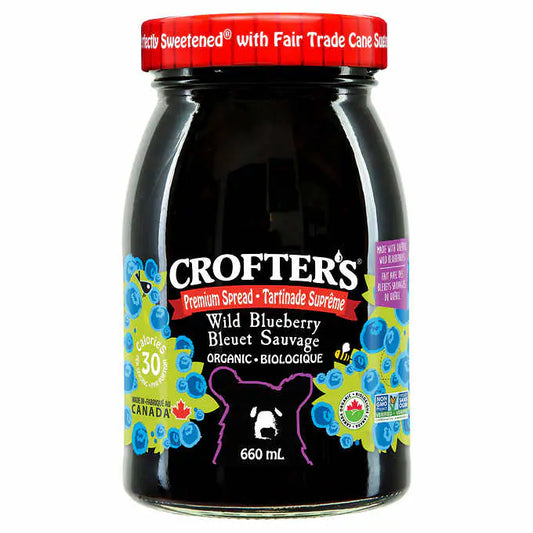 Crofters - Tartinade suprême au bleuets sauvages, 660 ml - VitaMenu