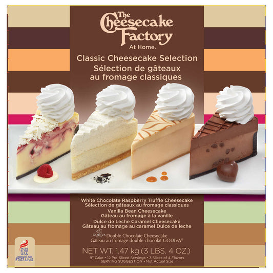 The Cheesecake Factory - Selection de gâteaux au fromage classiques surgelés - VitaMenu