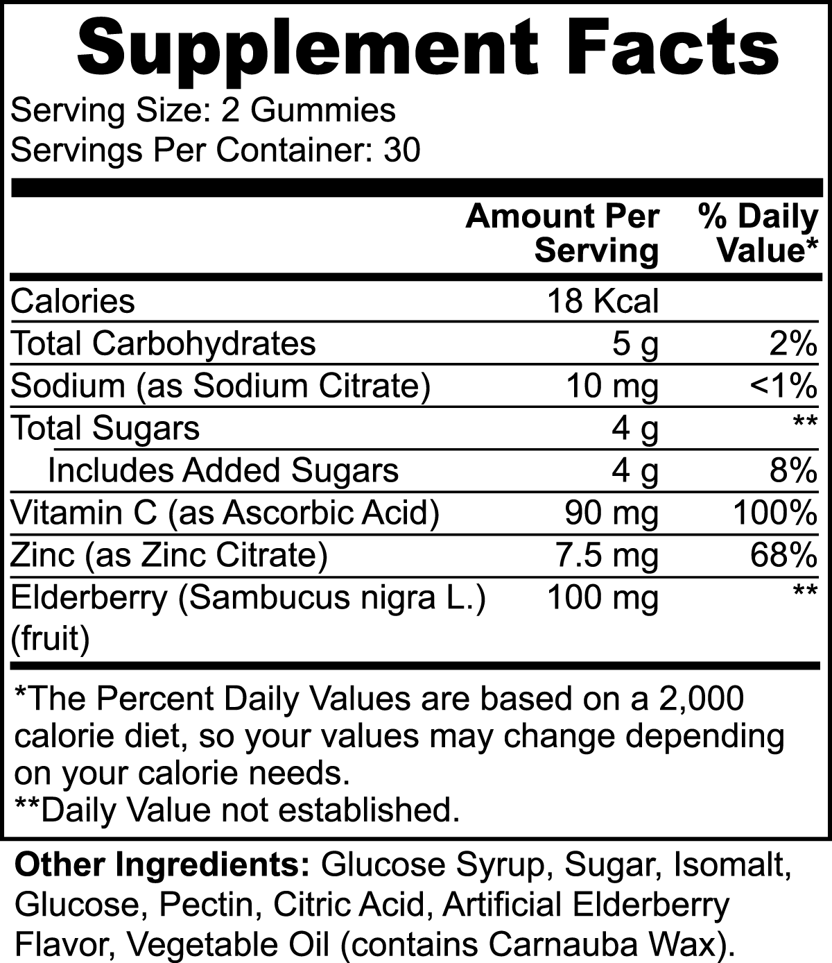 Elderberry & Vitamin C Gummies - VitaMenu