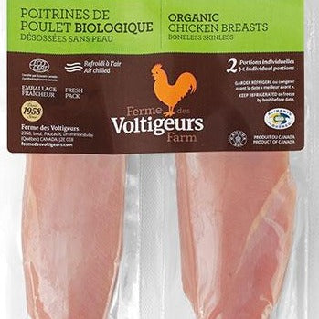 Poitrines de poulet désossée bio Ferme Voltigeurs | 12 unités. - VitaMenu